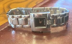 Women's Hot Diamonds All Stainless Steel Watch, Silver Tone with 4 Diamonds